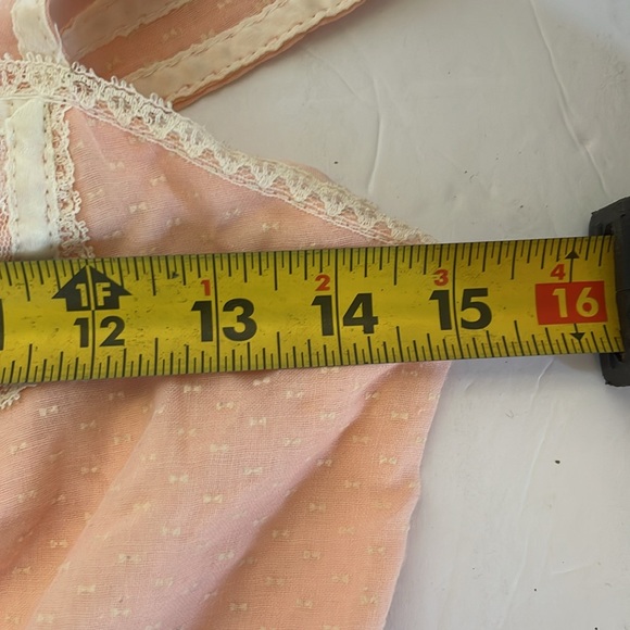 Vintage 1970’s Cottagcore Boho Prairie Gunne Sax  By Jessica Maxi Tank Top  Gown - Picture 8 of 8